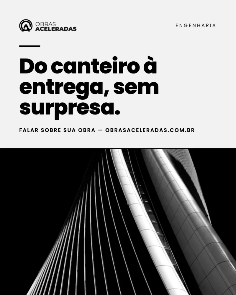 Post claro da Obras Aceleradas