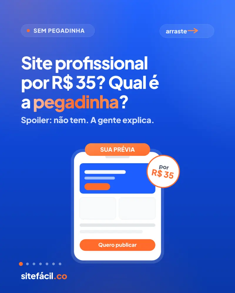 Capa de carrossel do Site Fácil